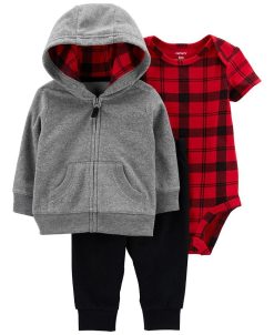 Carter's™ Baby Boys Little Jacket, Bodysuit And Pants, 3 Piece Set