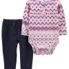 Carter's™ Baby Girls Bodysuit And Pants, 2 Piece Set