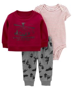 Carter's™ Baby Boys Little Cardigan, Bodysuit And Pants, 3 Piece Set