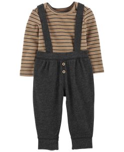 Carter's™ Baby Boys Bodysuit And Suspender Pants, 2 Piece Set