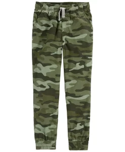 Carter's™ Big Boys Everyday Camo Pull-On Poplin Pants With Pockets