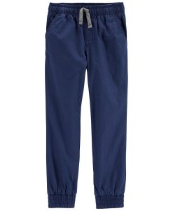Carter's™ Little Boys Solid Pull On Poplin Pants