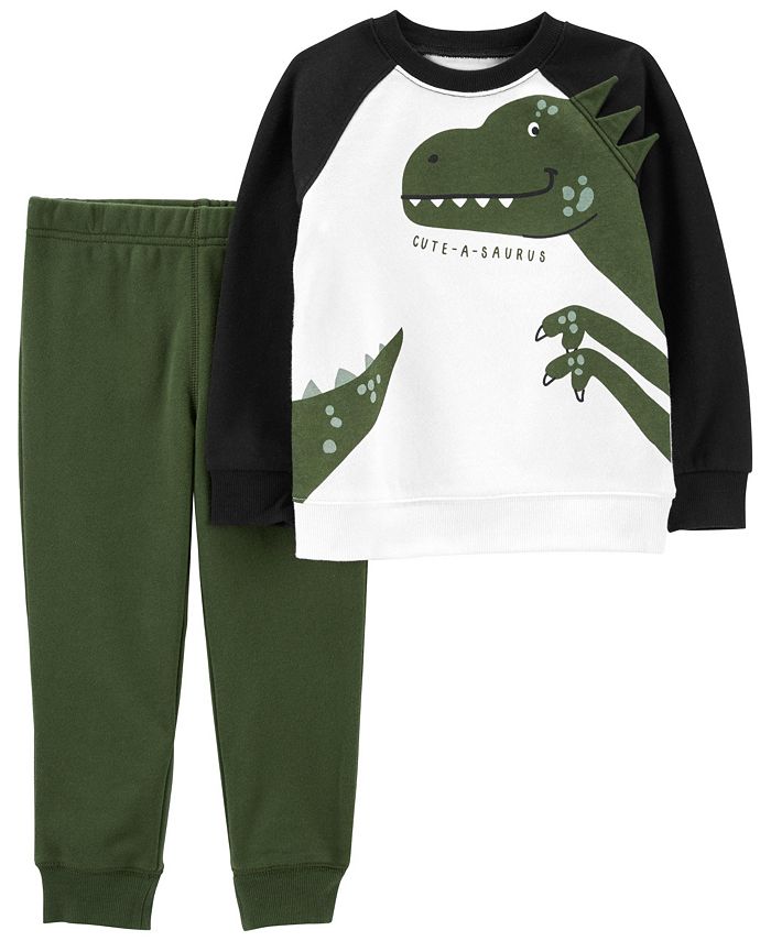 Toddler Boys Dinosaur Fleece T-shirt And Joggers, 2 Piece Set Carter's™ Toddler Boys Dinosaur Fleece T-shirt And Joggers, 2 Piece Set -Carter’s Shop