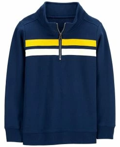 Carter's™ Little Boys Quarter-Zip Fleece Pullover Sweatshirt