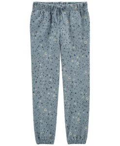 Carter's™ Little Girls Pull-On Lightweight Fleece Jogger Pants -Carter’s Shop 23058280 fpx