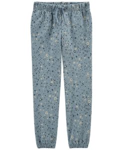 Carter's™ Big Girls Pull On Fleece Joggers With Elastic Waistband