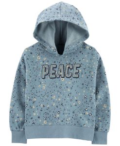Carter's™ Little Girls Long-Sleeve Fleece Lounge Hoodie Pullover
