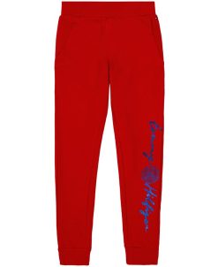 Tommy Hilfiger Little Girls Signature Fleece Jogger Pants