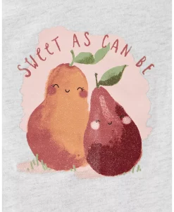 Carter's™ Baby Girls Printed Short Sleeve Bodysuit And Pants, 2 Piece Set -Carter’s Shop 23139406 fpx