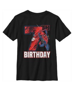 Marvel Boy's 7th Birthday Spidey Child T-Shirt