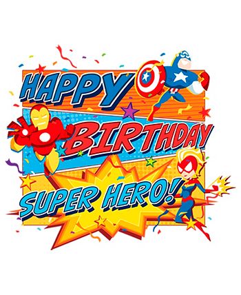 Boy's Superhero Birthday Child T-Shirt Marvel Boy's Superhero Birthday Child T-Shirt -Carter’s Shop