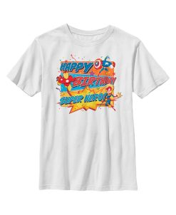 Marvel Boy's Superhero Birthday Child T-Shirt