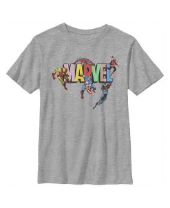 Marvel Boy's Superheroes Of Earth Child T-Shirt