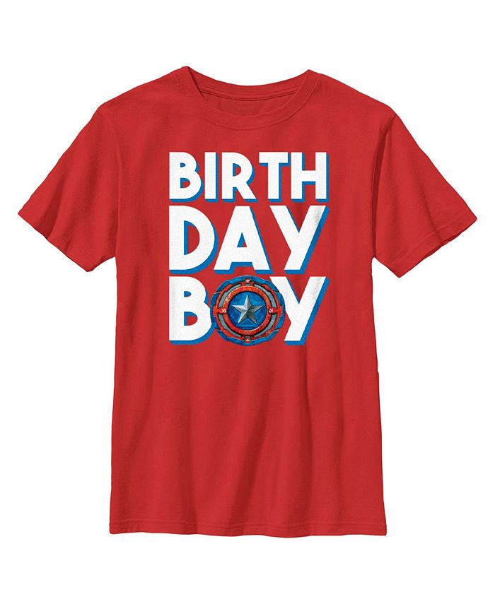 Boy's Birthday Boy Cap Shield Child T-Shirt Marvel Boy's Birthday Boy Cap Shield Child T-Shirt -Carter’s Shop