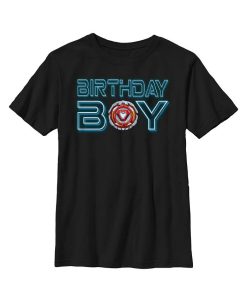 Marvel Boy's Birthday Boy Iron Man Core Child T-Shirt