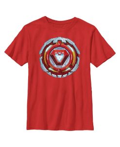 Marvel Boy's Iron Man Mecha Suit Core Child T-Shirt