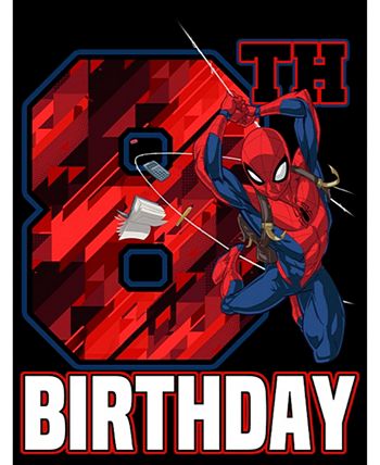 Boy's 8th Birthday Spidey Child T-Shirt Marvel Boy's 8th Birthday Spidey Child T-Shirt -Carter’s Shop