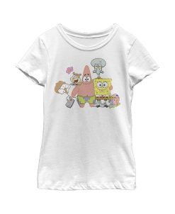 Nickelodeon Girl's SpongeBob SquarePants Squad Friends Child T-Shirt