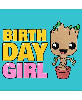 Girl's Guardians Of The Galaxy Birthday Girl Pot Plant Groot Child T-Shirt Marvel Girl's Guardians Of The Galaxy Birthday Girl Pot Plant Groot Child T-Shirt -Carter’s Shop