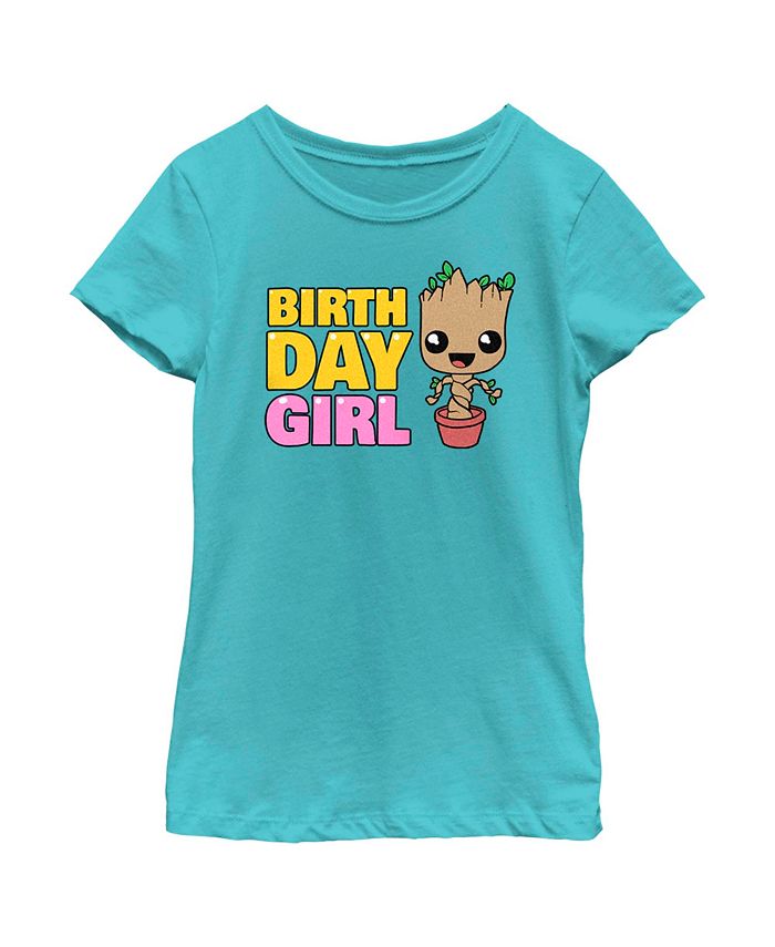 Girl's Guardians Of The Galaxy Birthday Girl Pot Plant Groot Child T-Shirt Marvel Girl's Guardians Of The Galaxy Birthday Girl Pot Plant Groot Child T-Shirt -Carter’s Shop
