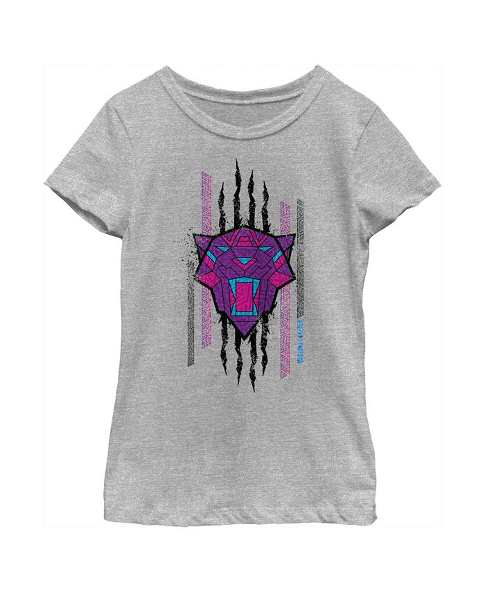 Girl's Black Panther: Wakanda Forever Geometric Black Panther Icon Scratch Child T-Shirt Marvel Girl's Black Panther: Wakanda Forever Geometric Black Panther Icon Scratch Child T-Shirt -Carter’s Shop
