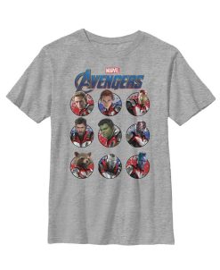 Marvel Boy's Avengers: Endgame Hero Circles Child T-Shirt