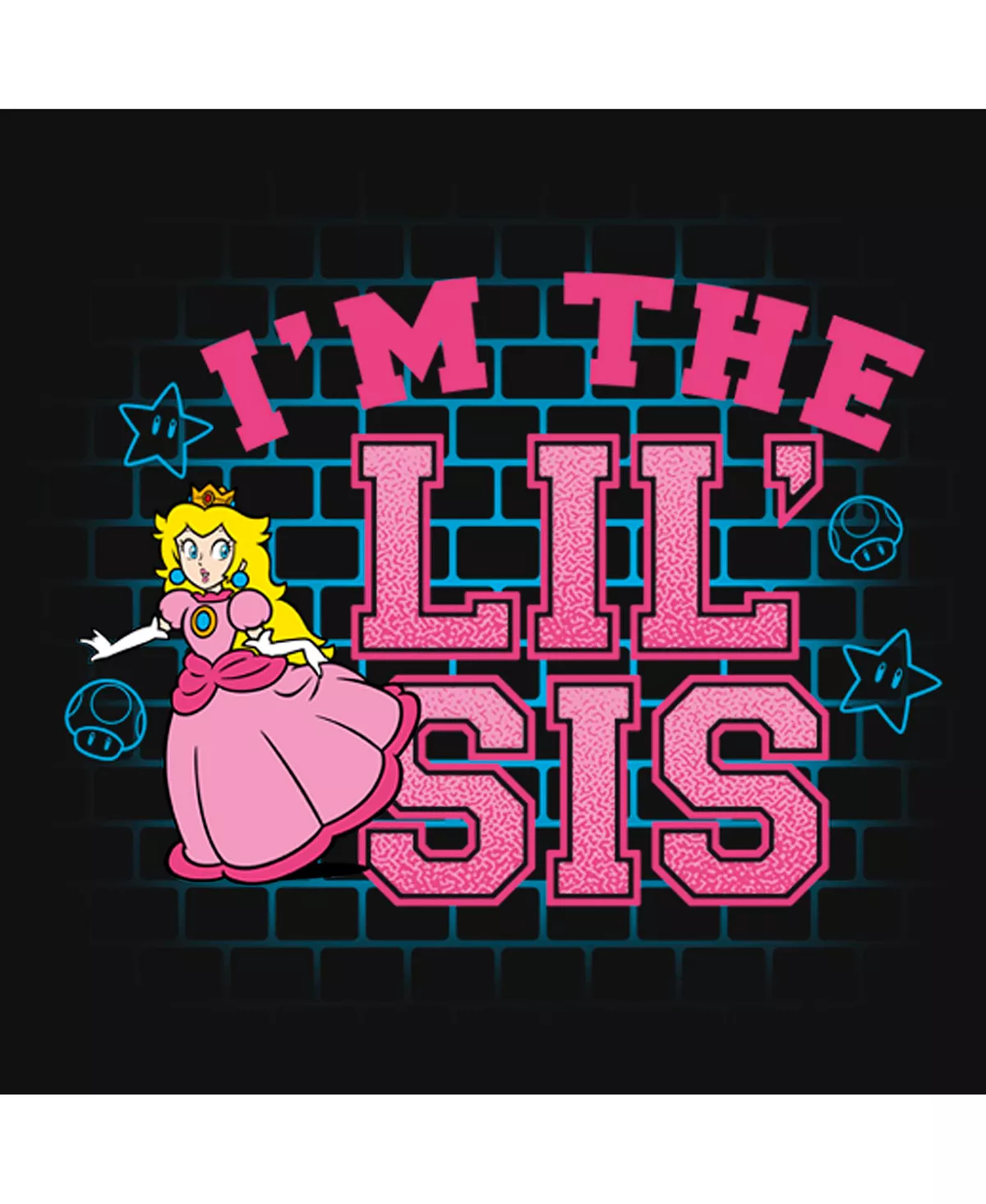 Girl's Lil' Sis Princess Peach Child T-Shirt NINTENDO Girl's Lil' Sis Princess Peach Child T-Shirt -Carter’s Shop