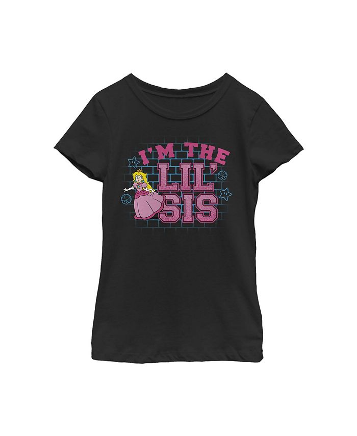 Girl's Lil' Sis Princess Peach Child T-Shirt NINTENDO Girl's Lil' Sis Princess Peach Child T-Shirt -Carter’s Shop