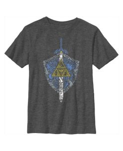 NINTENDO Boy's Legend Of Zelda Hidden Pattern Child T-Shirt
