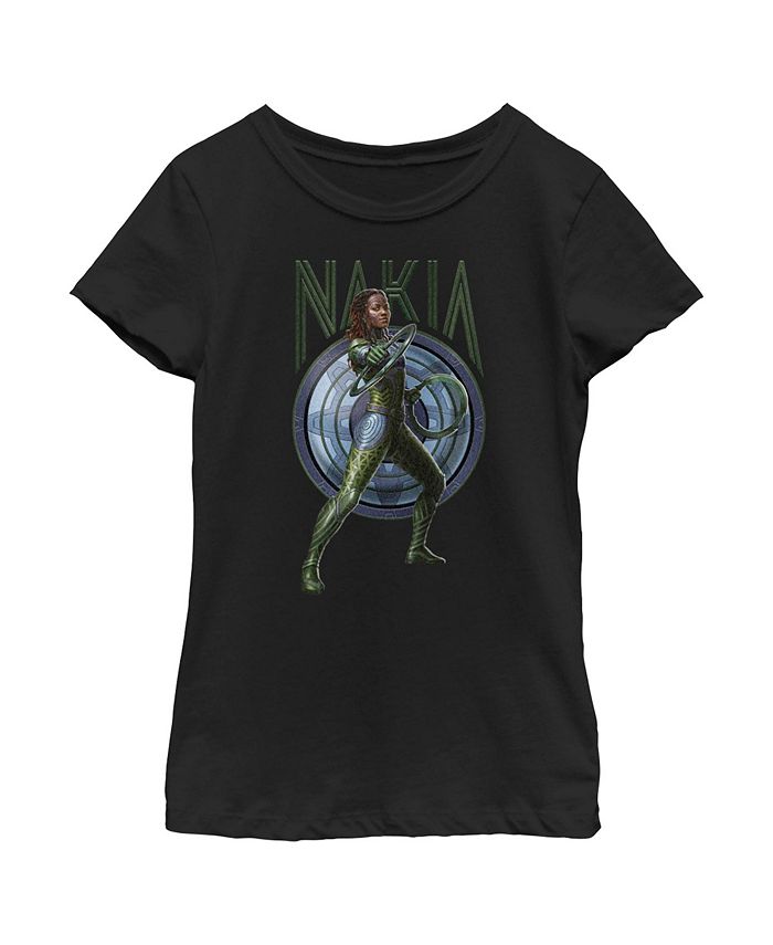 Girl's Black Panther: Wakanda Forever Nakia Shield Child T-Shirt Marvel Girl's Black Panther: Wakanda Forever Nakia Shield Child T-Shirt -Carter’s Shop