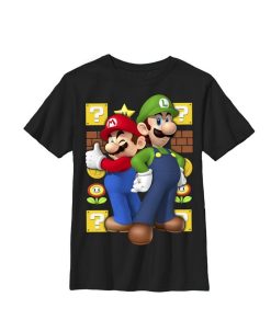 NINTENDO Boy's And Luigi Child T-Shirt