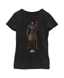 Marvel Girl's Black Panther: Wakanda Forever Lord M'Baku Standing Tall Child T-Shirt