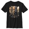 DC COMICS Boy's Black Adam Faces Of Justice Child T-Shirt