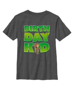 Marvel Boy's Guardians Of The Galaxy Birthday Kid Dancing Groot Child T-Shirt