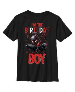 Marvel Boy's Miles Birthday Boy Child T-Shirt