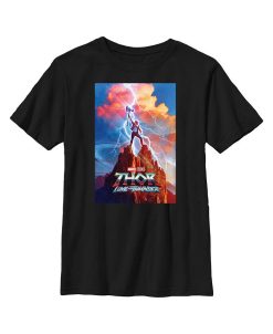 Marvel Boy's Thor: Love And Thunder Demigod Thor Child T-Shirt