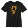 DC COMICS Boy's Black Adam Antihero Shadow Child T-Shirt