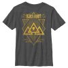 DC COMICS Boy's Black Adam Triangle Strategy Child T-Shirt