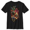 DC COMICS Boy's Black Adam Justice Shapes And Bolts Child T-Shirt