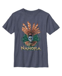 Marvel Boy's Black Panther: Wakanda Forever Namora Portrait Child T-Shirt