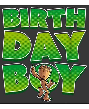 Boy's Guardians Of The Galaxy Birthday Boy Dancing Groot Child T-Shirt Marvel Boy's Guardians Of The Galaxy Birthday Boy Dancing Groot Child T-Shirt -Carter’s Shop