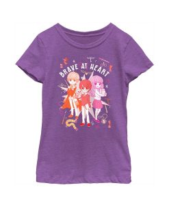 Warner Bros Girl's Harry Potter Brave At Heart Anime Friends Child T-Shirt