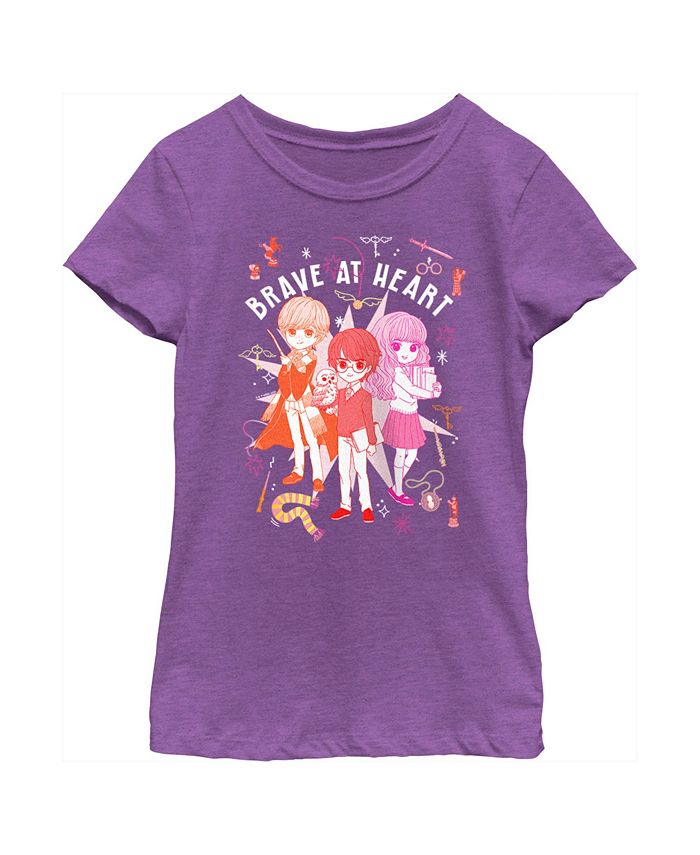 Girl's Harry Potter Brave At Heart Anime Friends Child T-Shirt Warner Bros Girl's Harry Potter Brave At Heart Anime Friends Child T-Shirt -Carter’s Shop