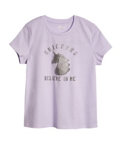Epic Threads Big Girls Unicorns Believe Graphic T-shirt, Created For Macy's