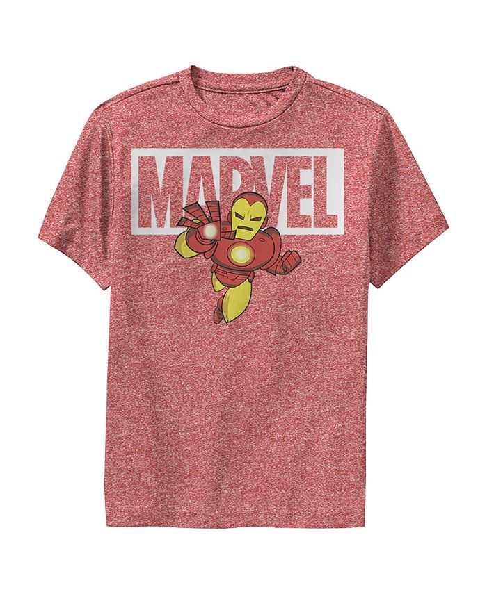 Boy's Iron Man Brick Logo Child Performance Tee Marvel Boy's Iron Man Brick Logo Child Performance Tee -Carter’s Shop