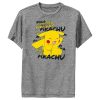 NINTENDO Boy's Pokemon Pikachu Laughing Child Performance Tee