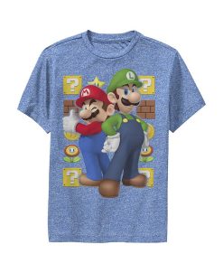 NINTENDO Boy's And Luigi Child Performance Tee