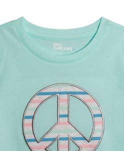 Epic Threads Little Girls Peace Graphic T-shirt, Created For Macy's -Carter’s Shop 23269783 fpx