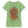 Marvel Girl's Christmas Gingerbread Cookie Heroes Child T-Shirt