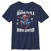 Marvel Boy's Christmas Spider-Man Heroic Brother Child T-Shirt